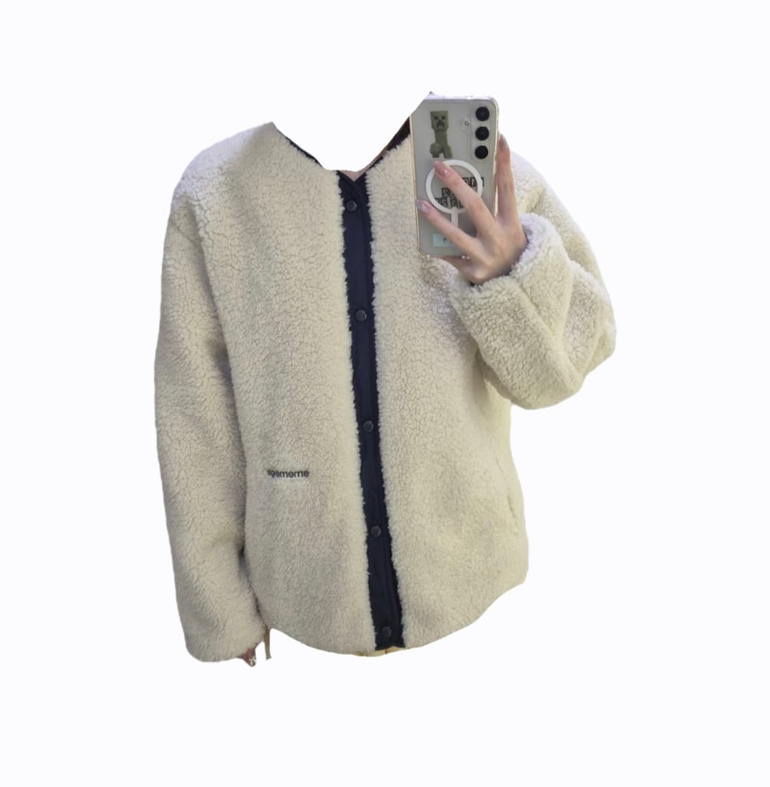 Mmlg 양면 리버시블 패딩 후리스 상품이미지1