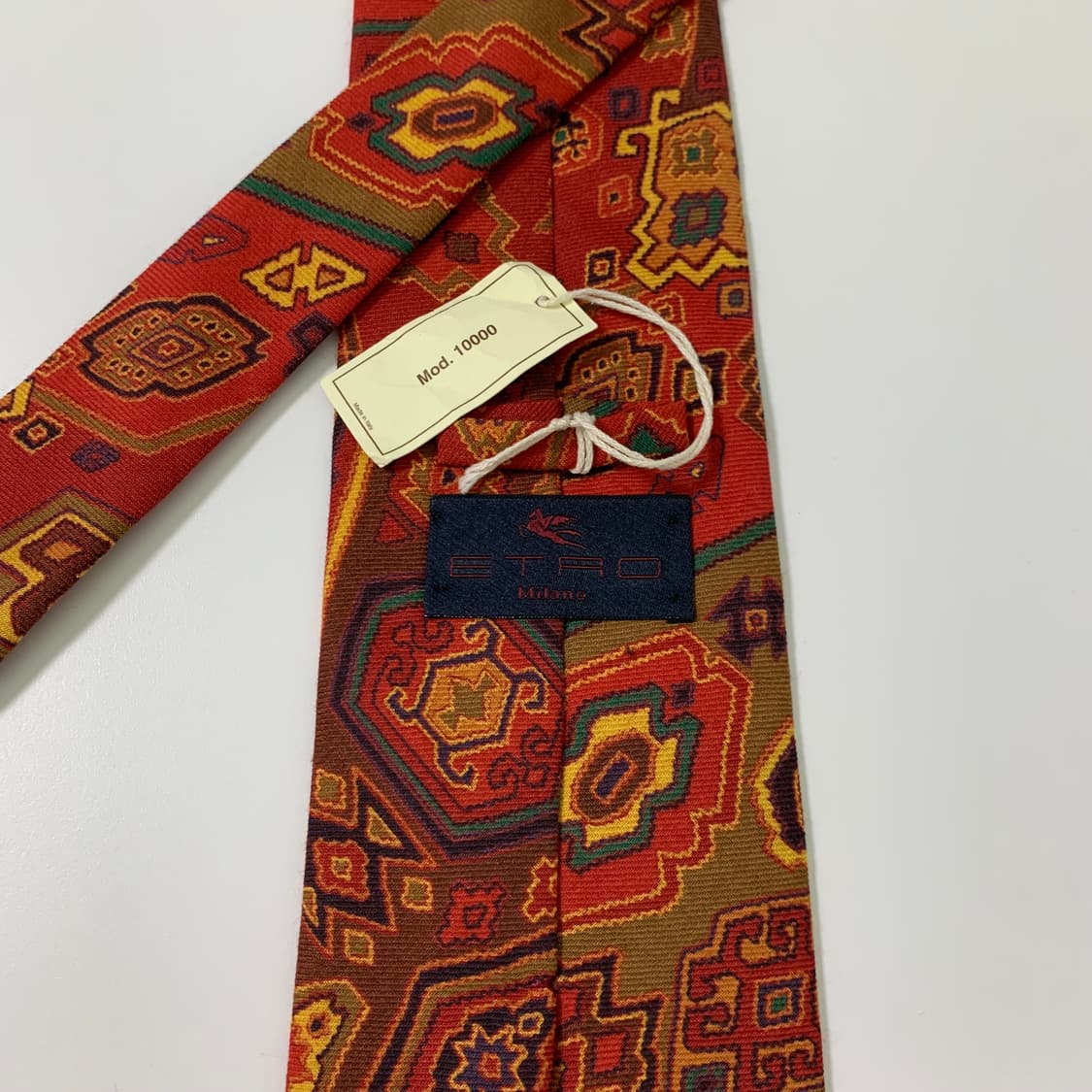 (미사용품) 에트로(ETRO) 명품넥타이 혼용 택달린 A+등급 9.3cm 상품이미지4