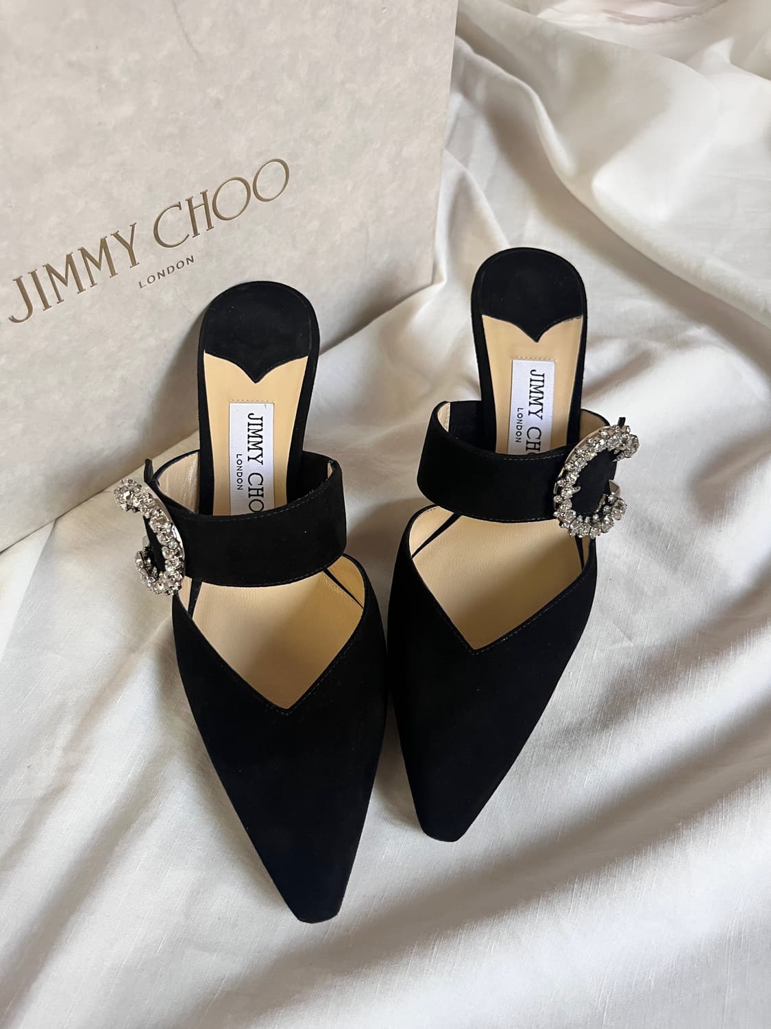 지미추 Marta 70 스웨이드 펌프스 상품이미지2