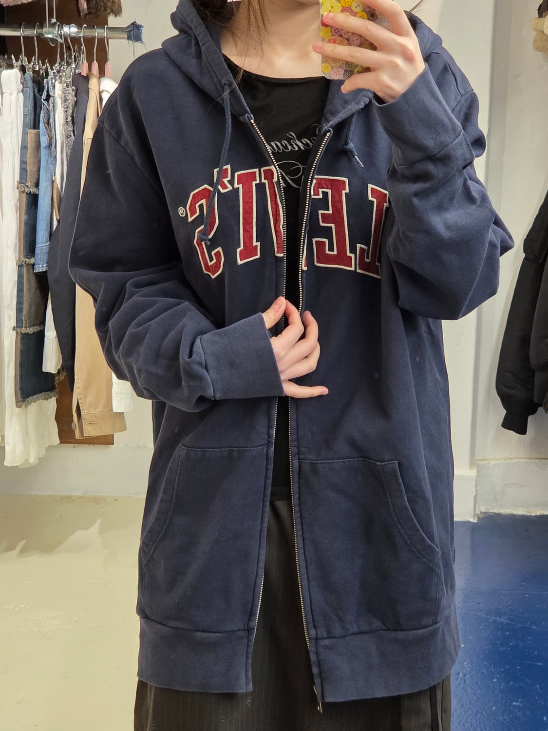 Levis 리바이스 올드스쿨 아치로고 후드집업 상품이미지6