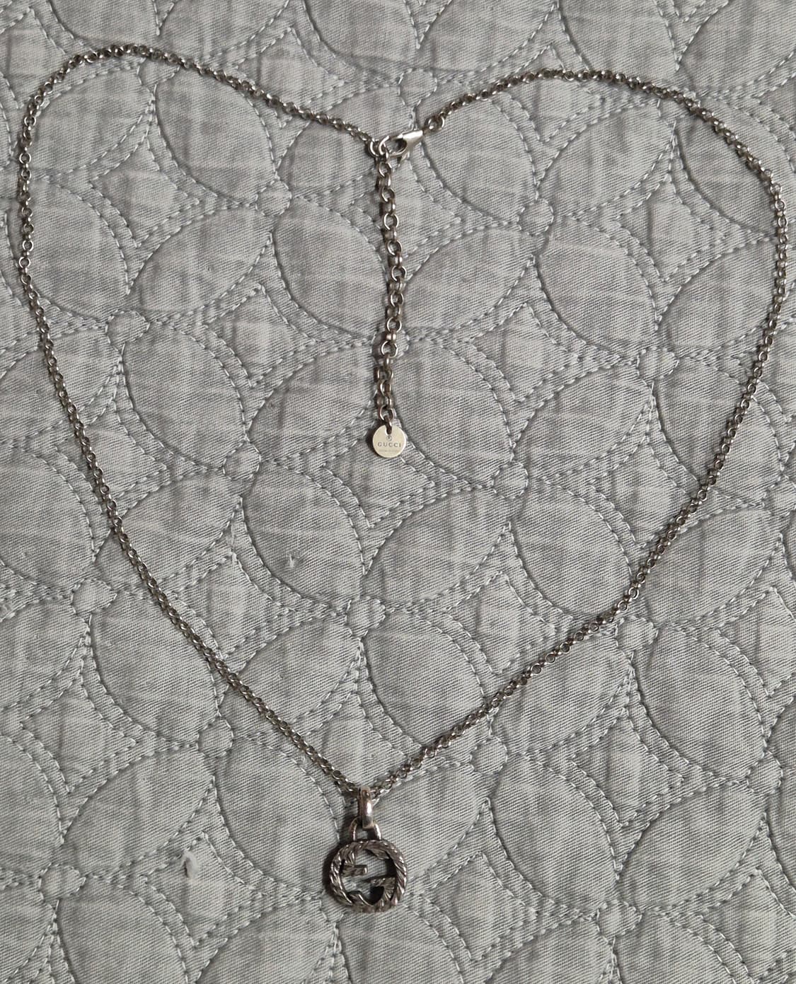(정품) 구찌 인터로킹 GG 목걸이 (명품 목걸이 실버 팬던트) 상품이미지1