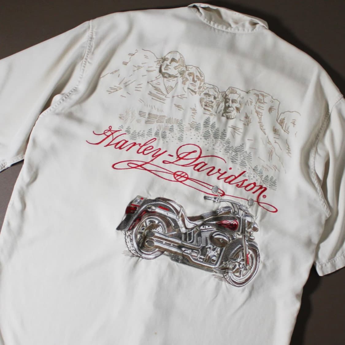 Harley-Davidson 할리 데이비슨 실크 모터사이클  반팔 셔츠  상품이미지2