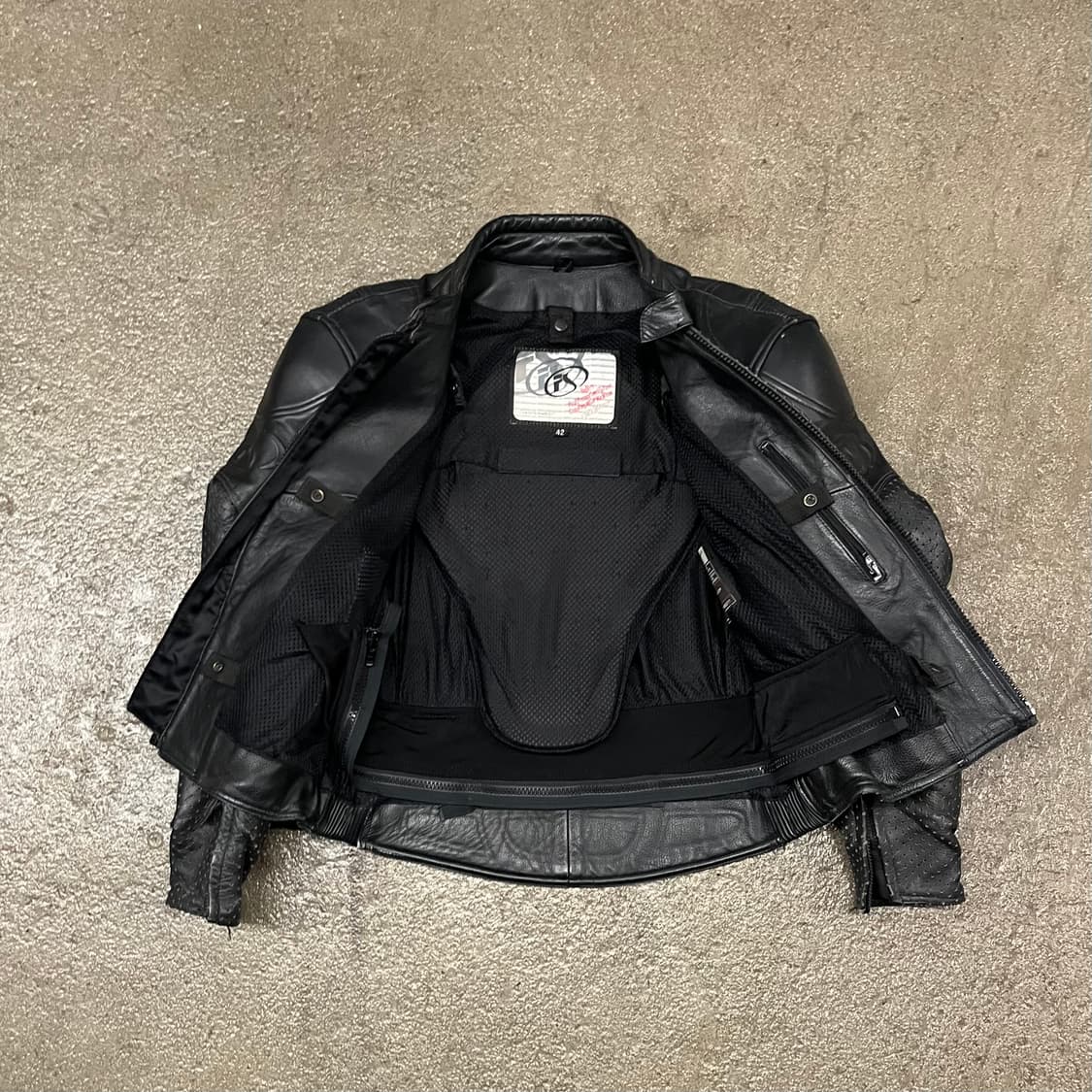 빈티지 타공 레더 라이더 자켓 (105) 상품이미지8