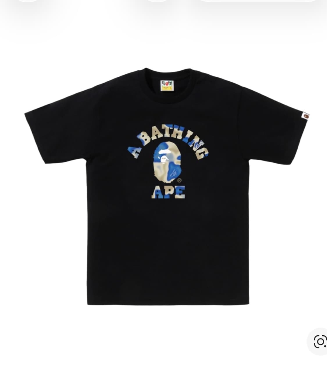 [L] 베이프 리퀴드 카모컬리지 티셔츠 블랙  상품이미지1