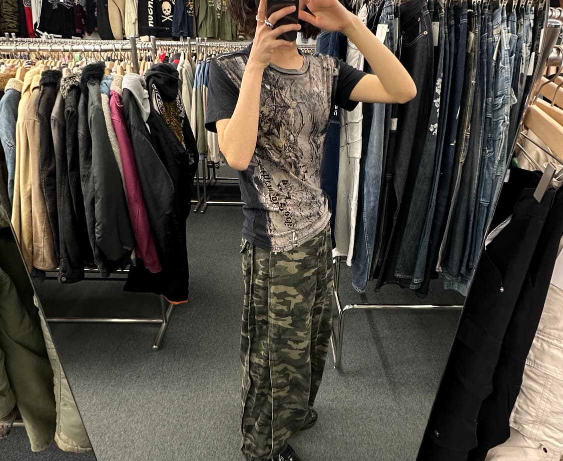 S)Anthem of Rock 빈티지 Y2K 프린팅 반팔 상품이미지2