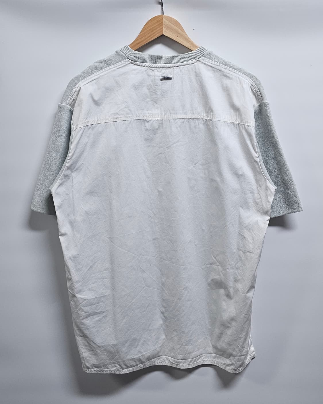 솔리드옴므 우븐배색 니트 반팔티셔츠 48(100) 상품이미지2