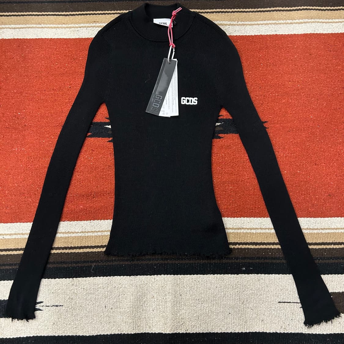 Gcds 로고 프린트 골지 니트 상품이미지1