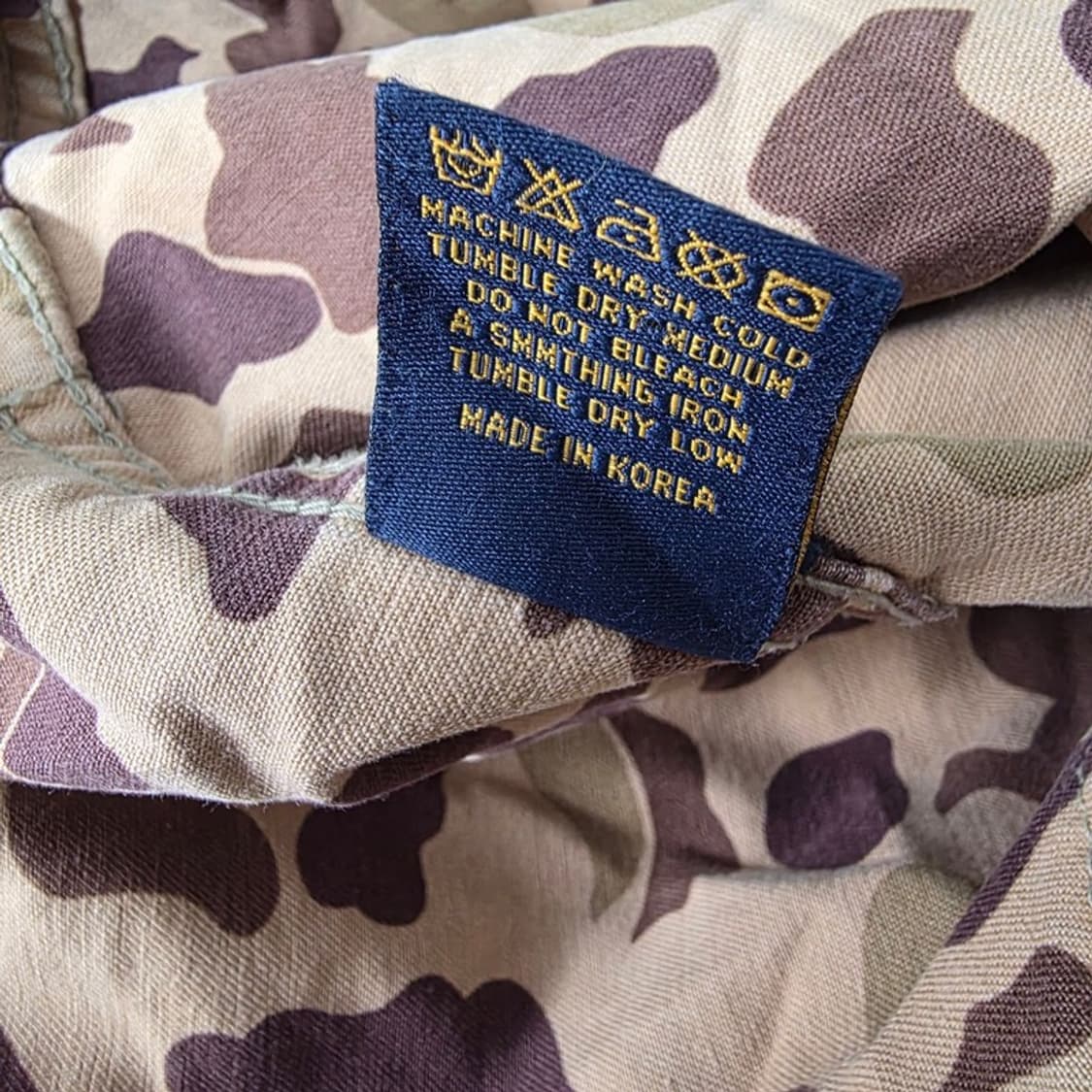 BLACK LABEL 유니크 패치 덕 카모플라쥬 밀리터리 셔츠 자켓 M 상품이미지7