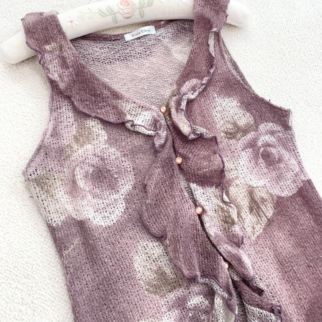 Rosa cherry ♥ 로사체리 뮤트퍼플 모헤어 슬리브리스 상품이미지2