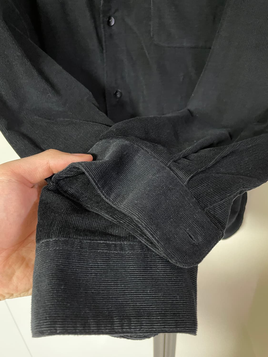 블랭크룸 25FW 코듀로이 셔츠 블랙 3사이즈 상품이미지3
