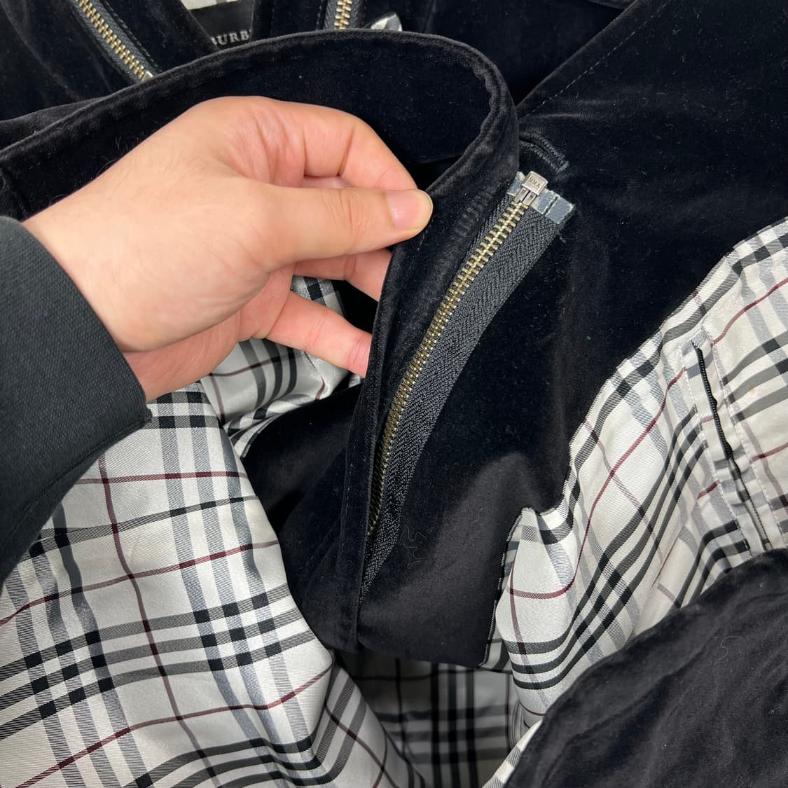 Burberry 버버리 블랙라벨 벨벳 M65 자켓 상품이미지6