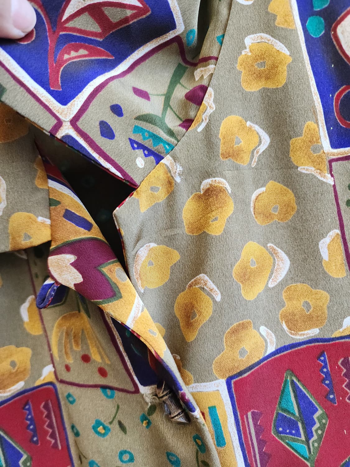 일본빈티지 패턴 블라우스 상품이미지6