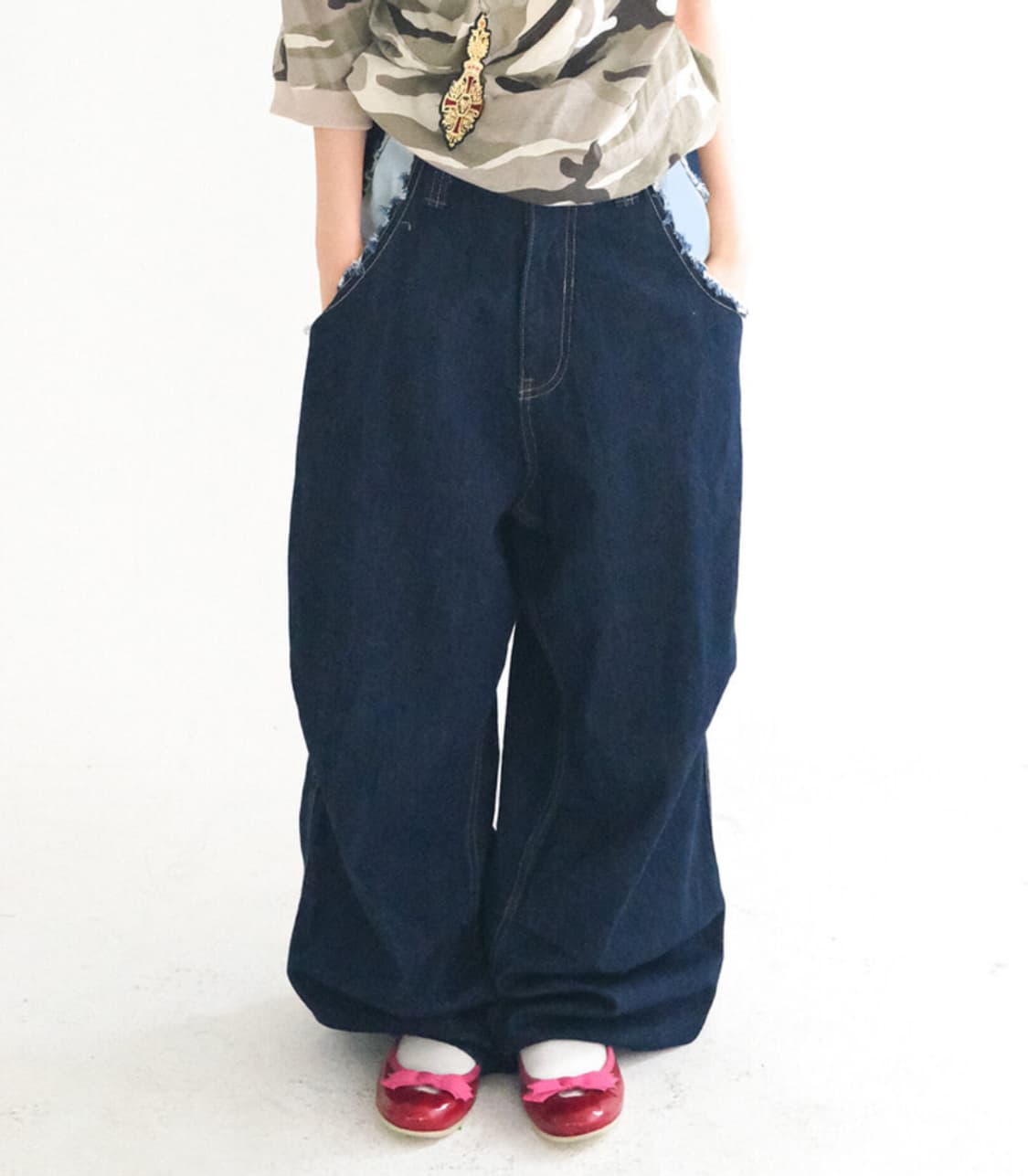 샵페어리 cut-off denim maxi pants (blue) 상품이미지1