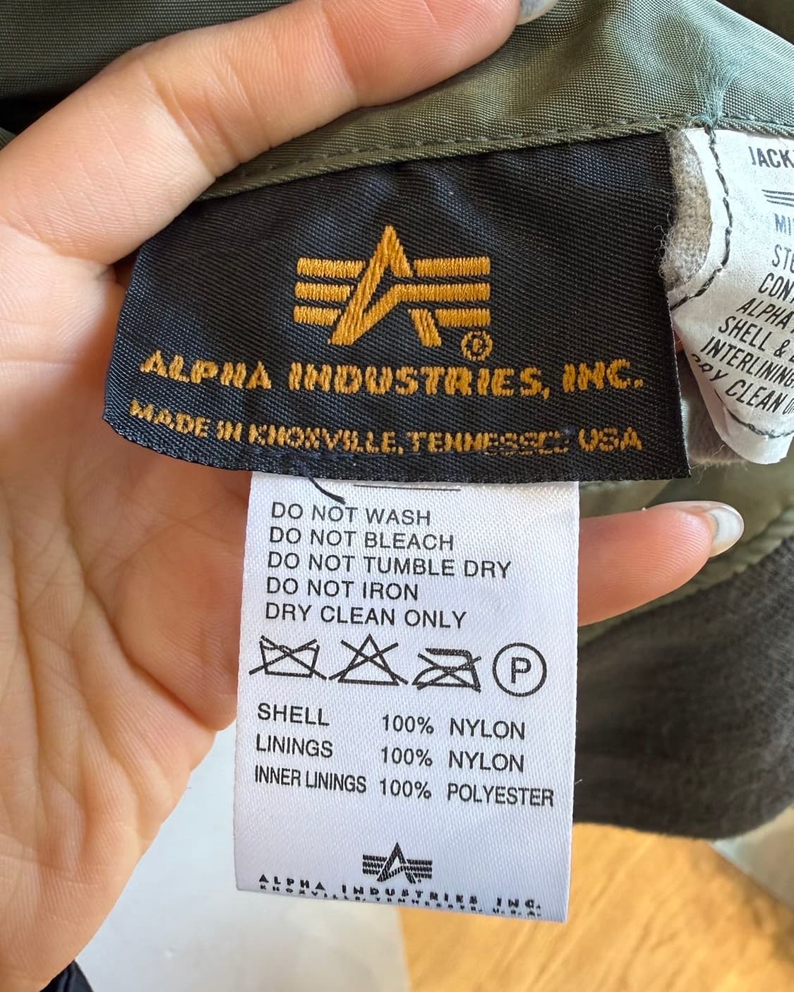 알파 인더스트리 카키 ma-1 봄버 자켓 상품이미지7