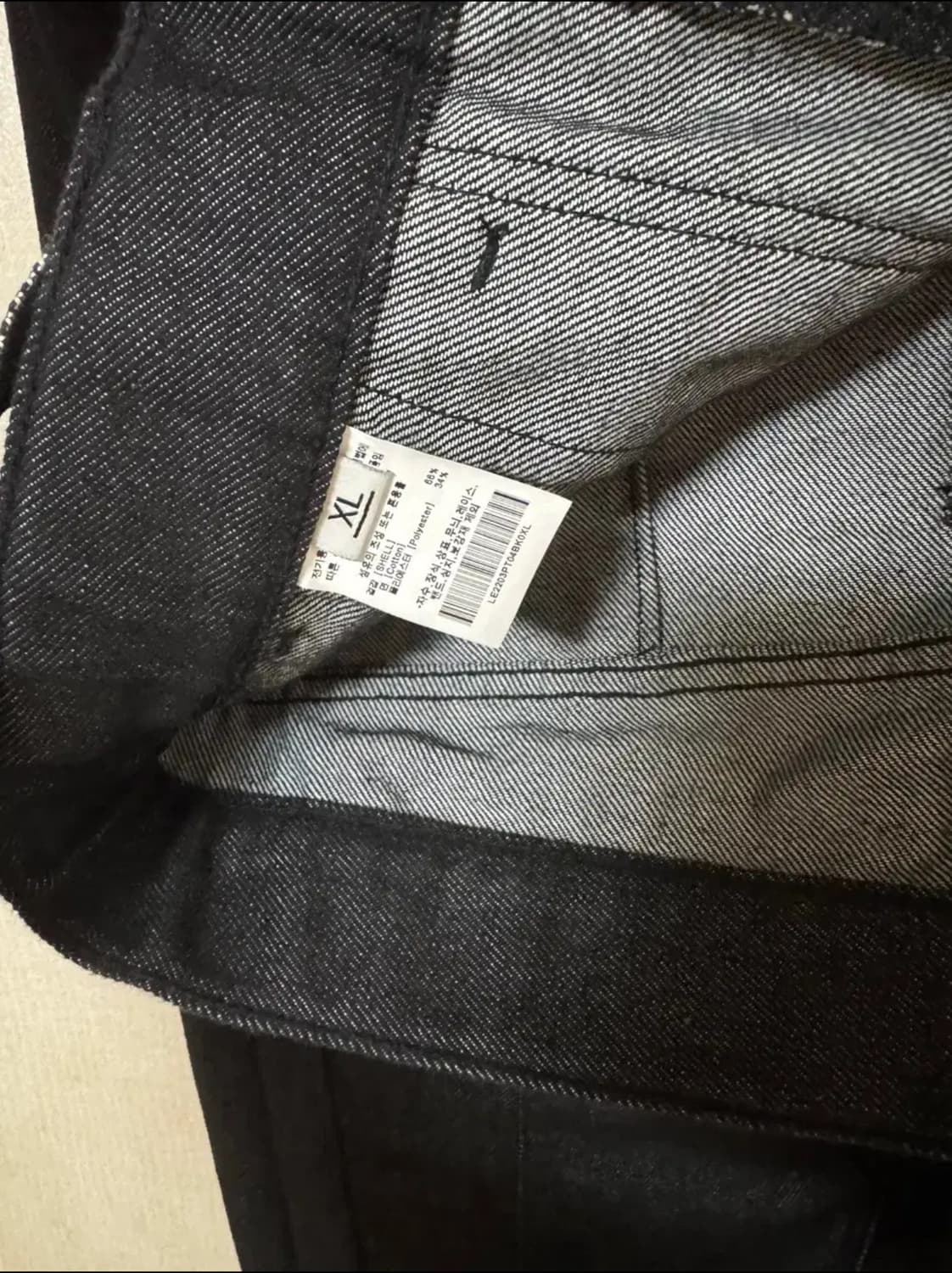 LEE 리 벌룬핏 데님 팬츠 블랙 상품이미지4