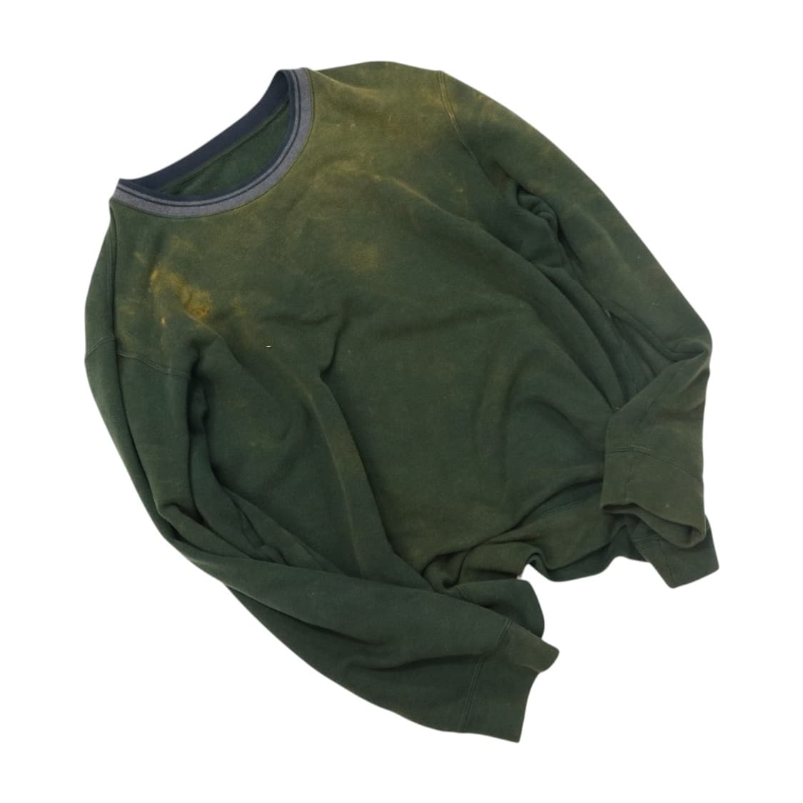 빈티지 선페이딩 포레스트 그린 스웻셔츠 상품이미지1