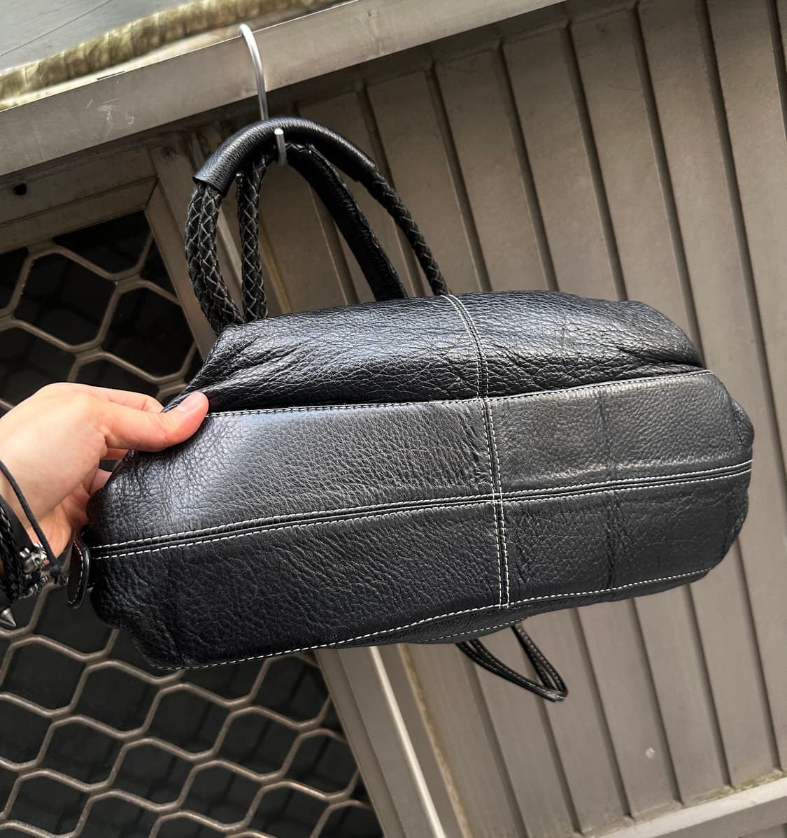 Vintage twisted leather shoulder bag 상품이미지7