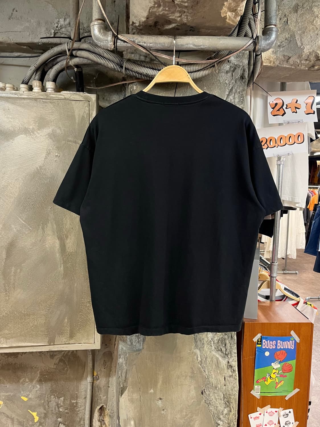 쿠어 반팔티 블랙 S #csz3952 상품이미지2