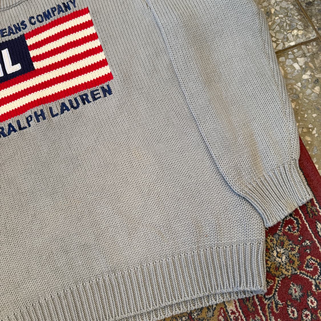 90s 폴로 진스 성조기 니트 [ 105 ] 상품이미지3