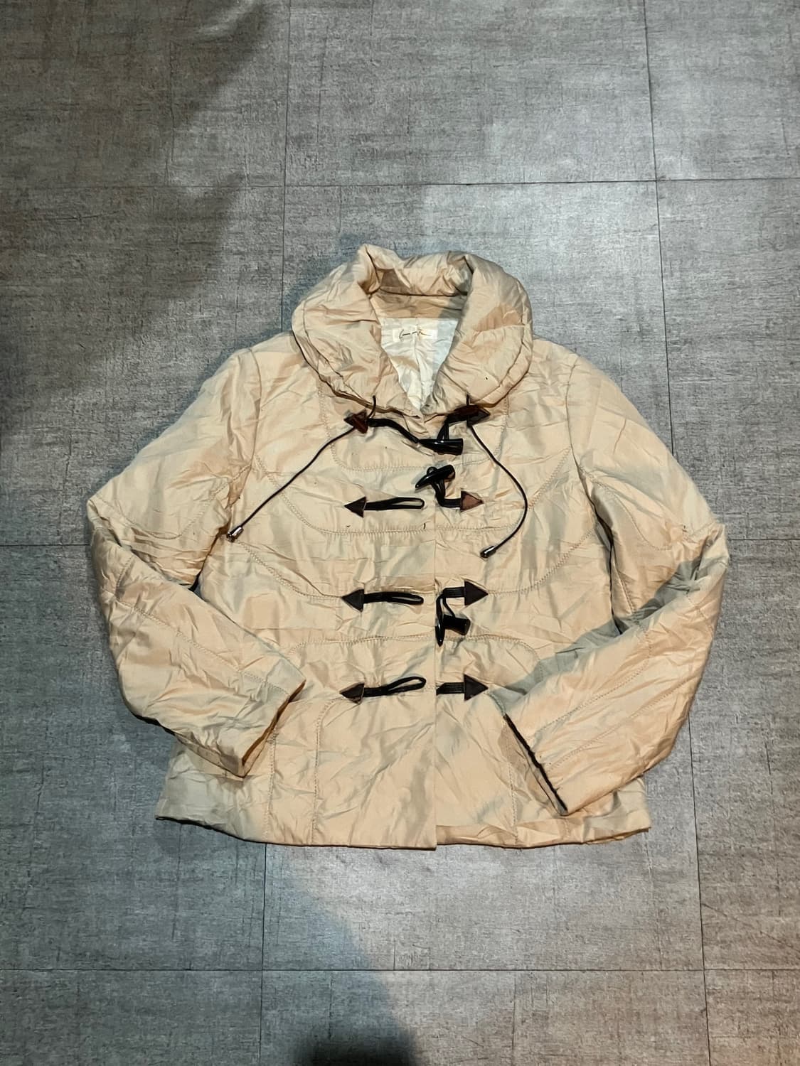 일본빈티지 Comne 하구미모리걸 아메카지 웨스턴 퀄팅자켓 상품이미지1