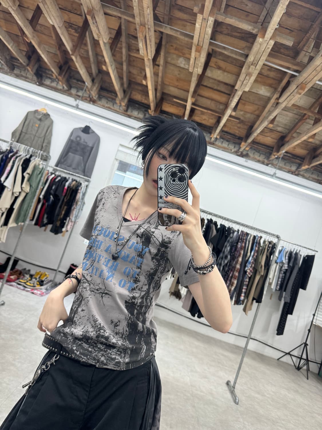 tete homme 브이넥 티셔츠 상품이미지2