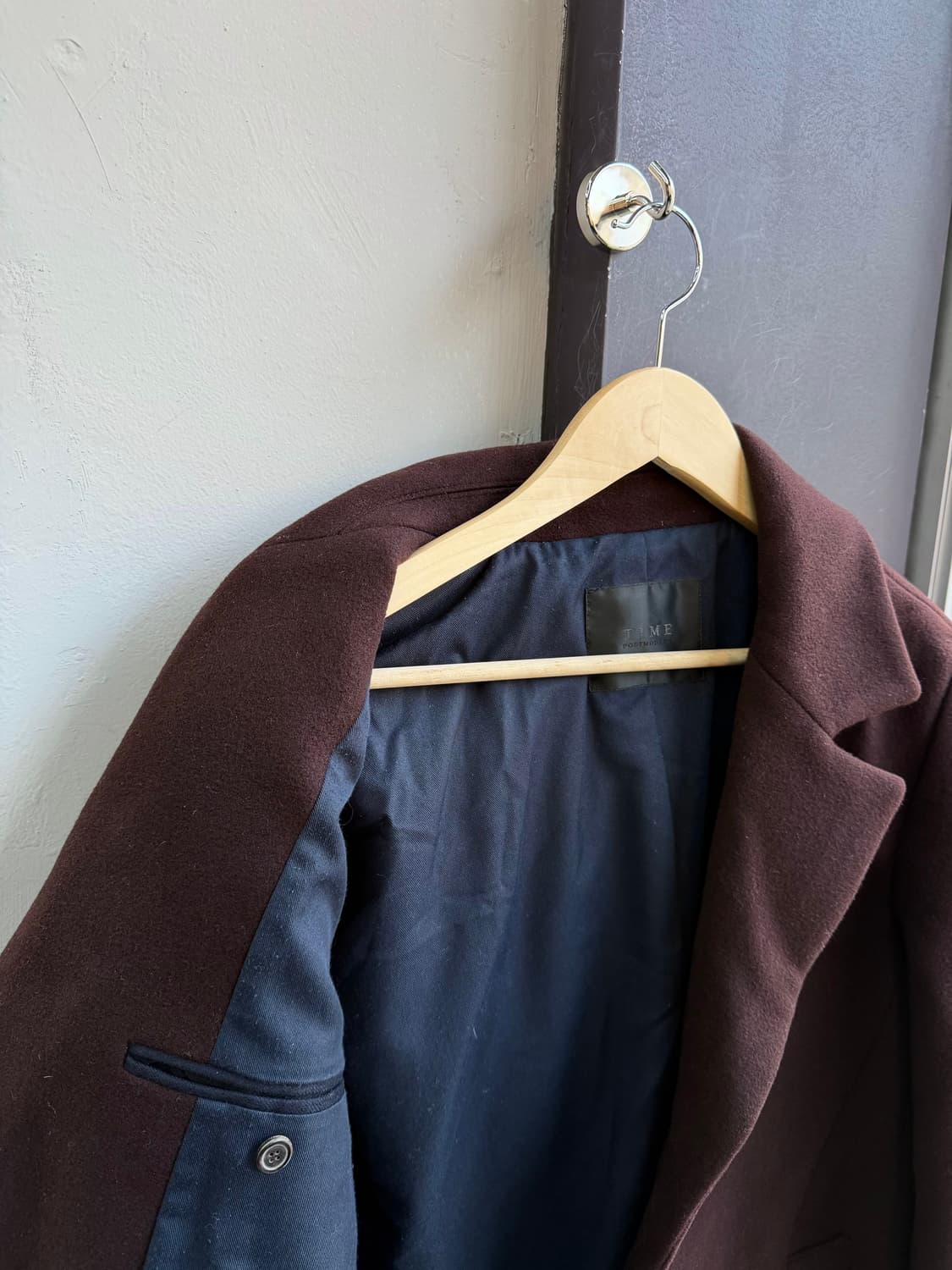 95~100/ 타임옴므 캐시미어 블렌딩 싱글 코트 상품이미지6