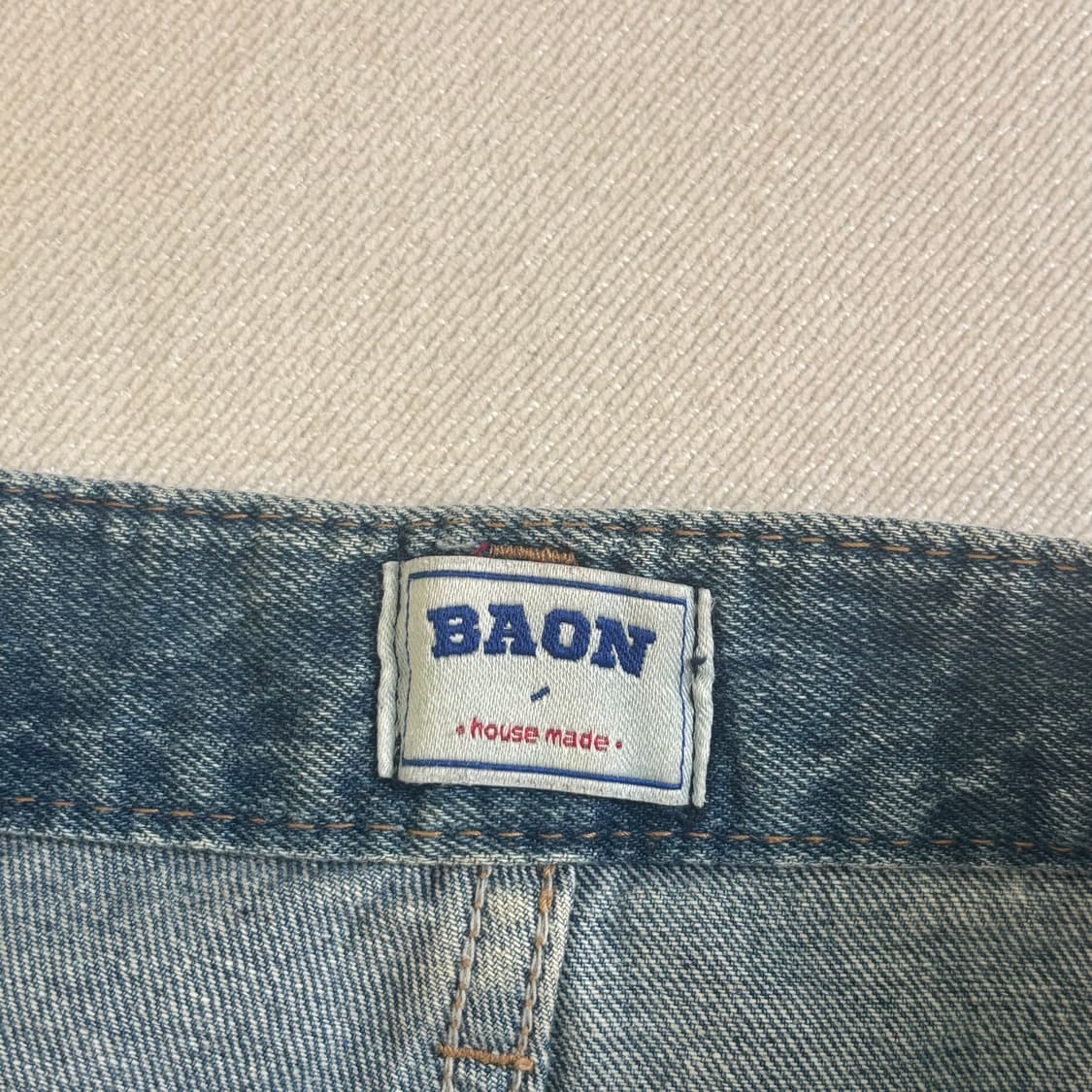 바온 롱 데님스커트 상품이미지3