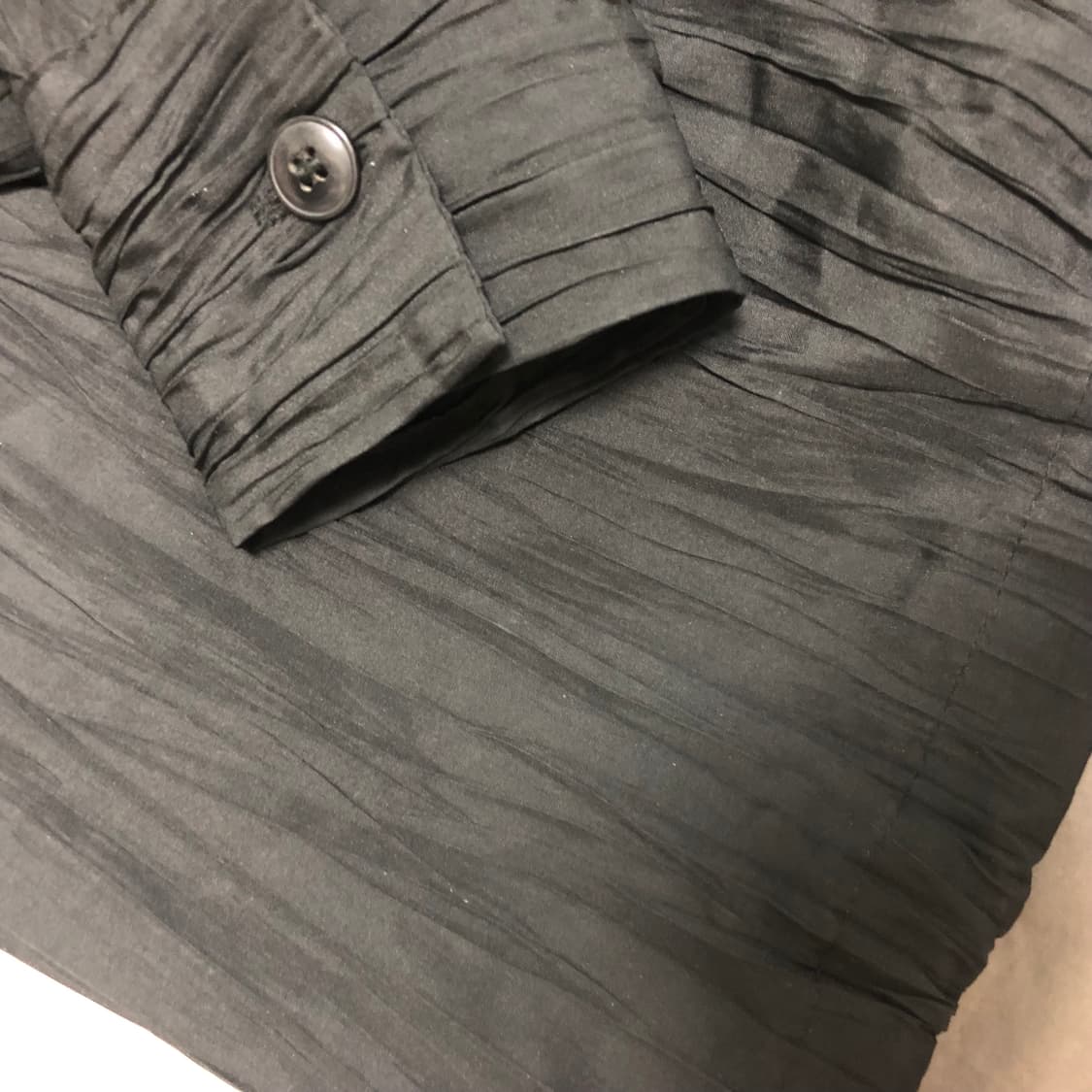 노이어 크링클 집업 셔츠 (블랙) 52 상품이미지3