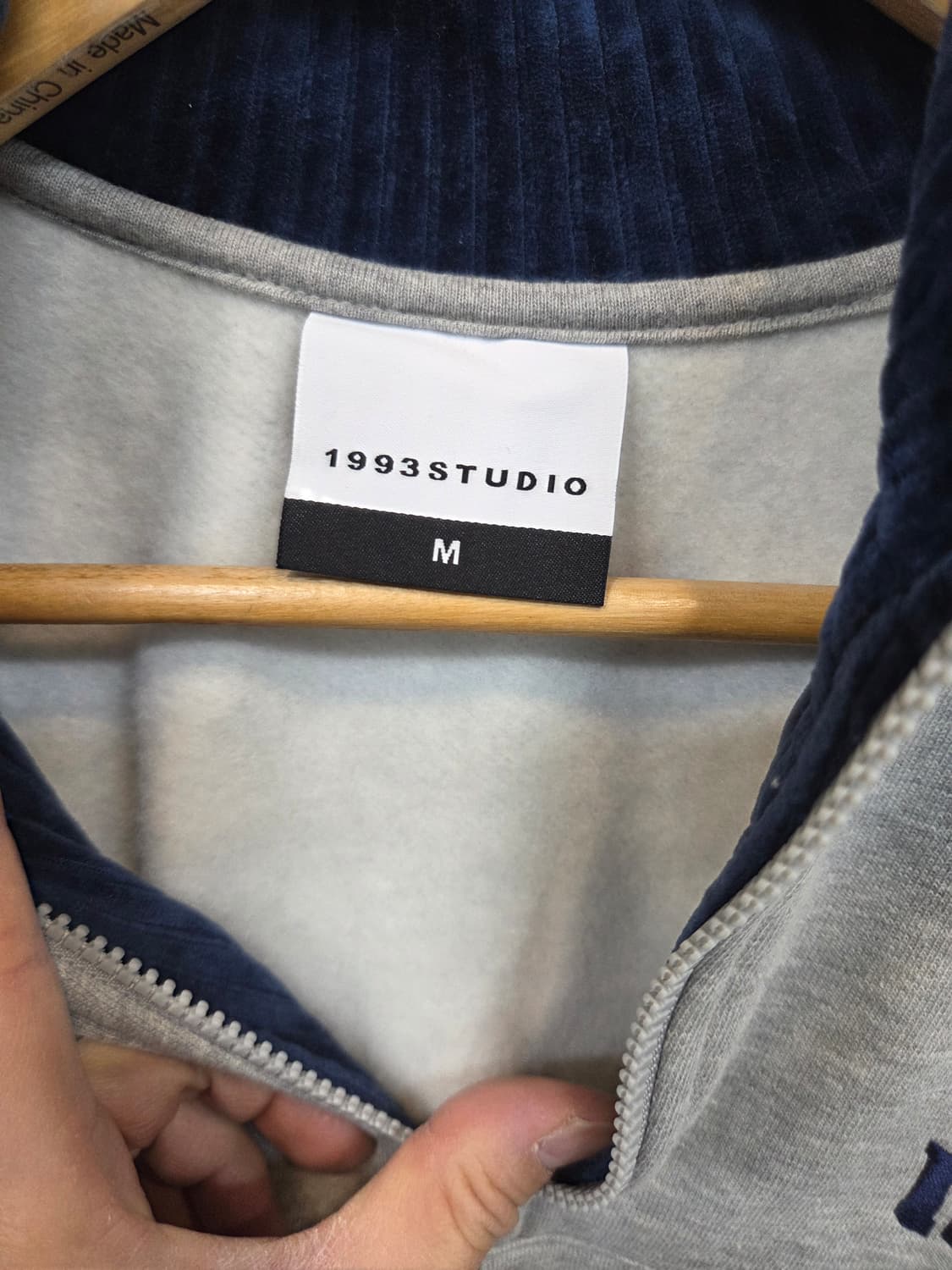 1993 스튜디오 안감플리스 코듀로이 하프집업 m 상품이미지3