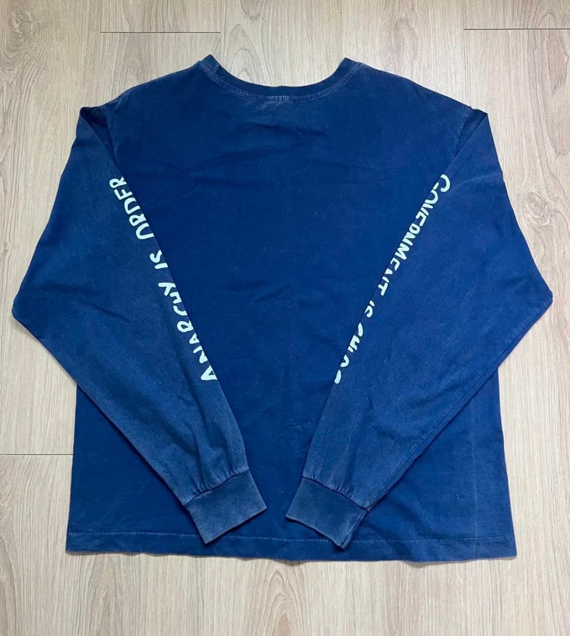 더뤡코즈 ANARCHY 롱슬리브 네이비 1사이즈 상품이미지2