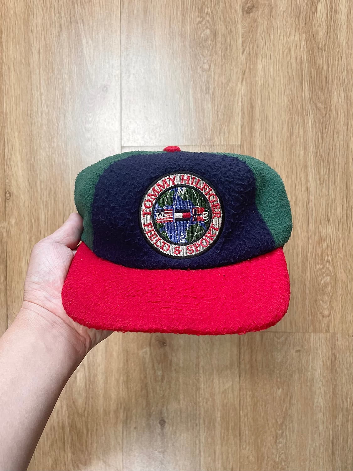 국내 유일 90s Made USA 타미힐피거 올드스쿨 후리스 플리스 모자 상품이미지1