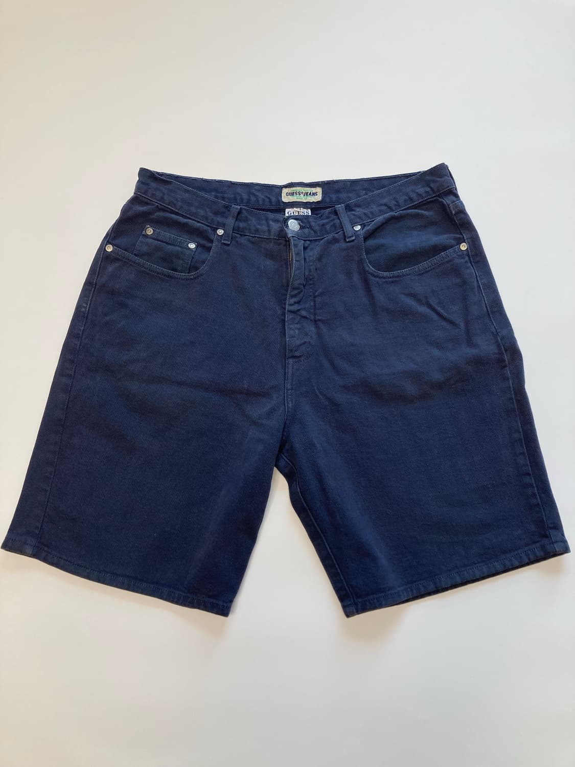 90s usa made 게스 다잉 데님 숏츠 상품이미지1
