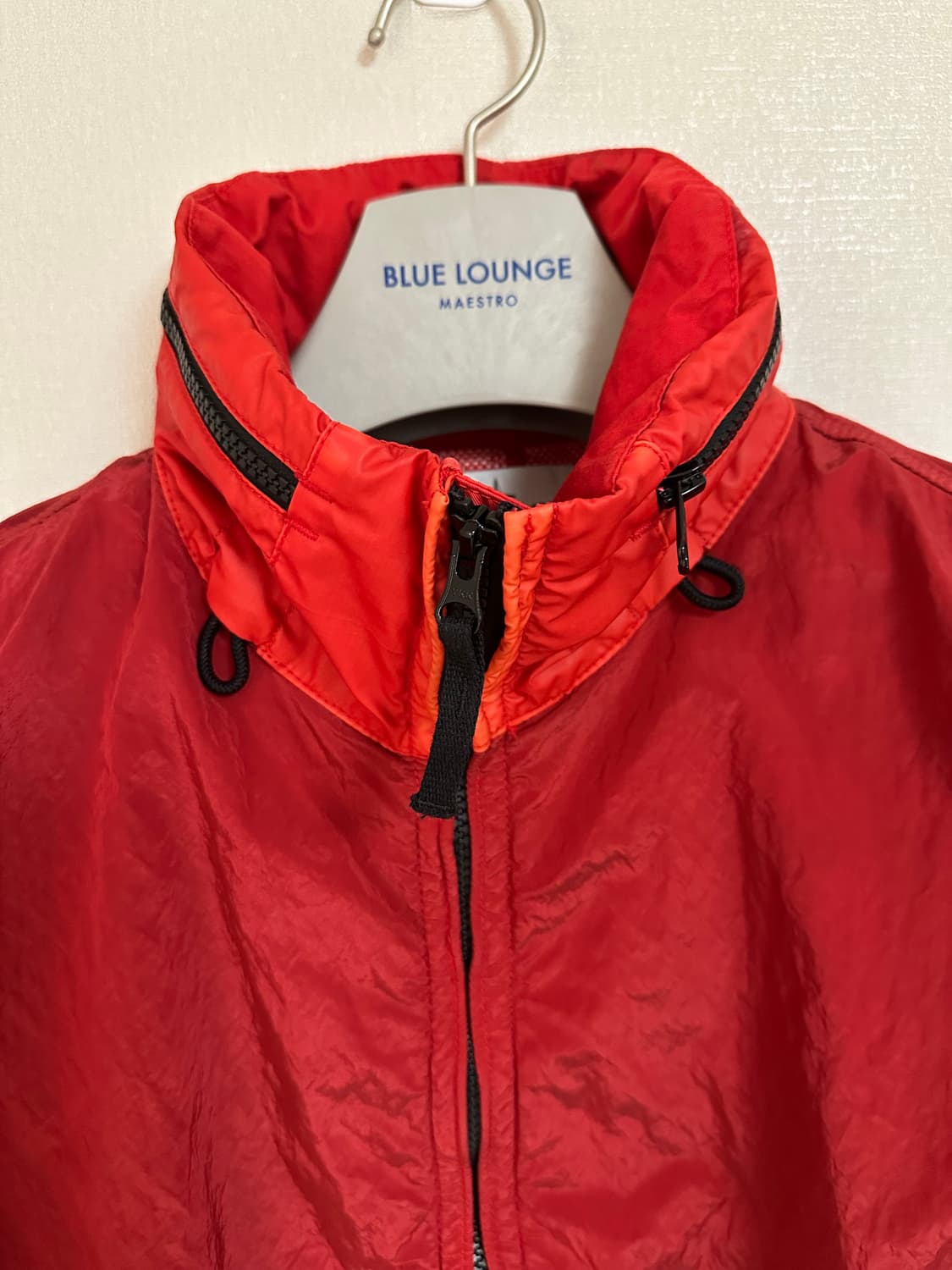 [S size] 스톤아일랜드 나일론 메탈 블루종 레드 상품이미지3