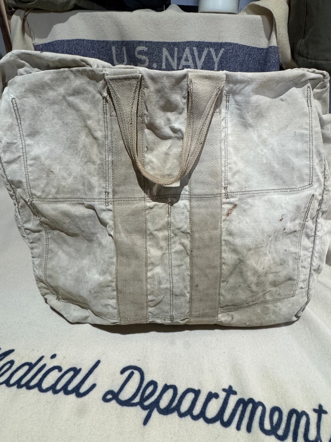 레어* 40s 대전용 USN 에비에이터 킷백 상품이미지4