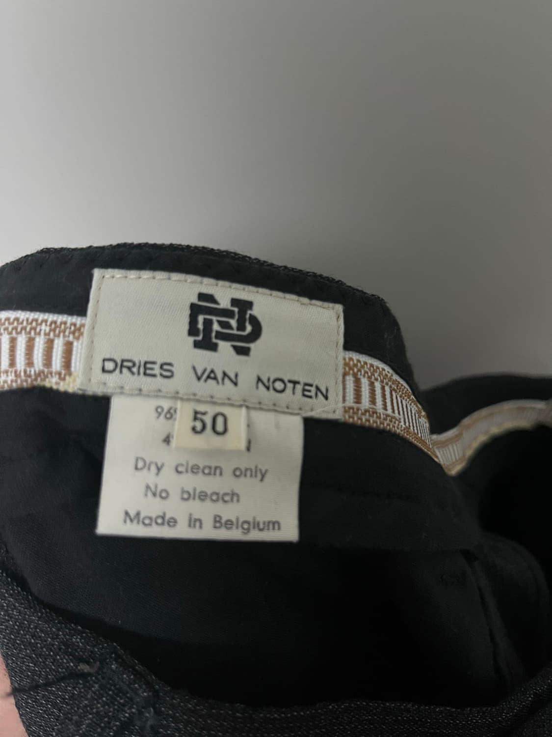 90s 드리스반노튼 핀스트라이프 트라우저 상품이미지2