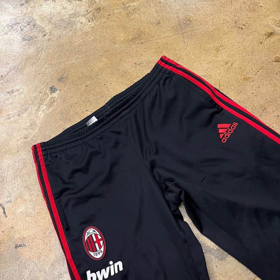 [정품/100] 아디다스 AC밀란 트레이닝 바지 블랙 b15 상품이미지1