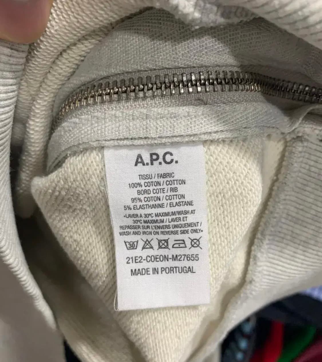 A.P.C. Sacai hoodie 아페쎄 사카이 손나은 후드티 L 상품이미지5