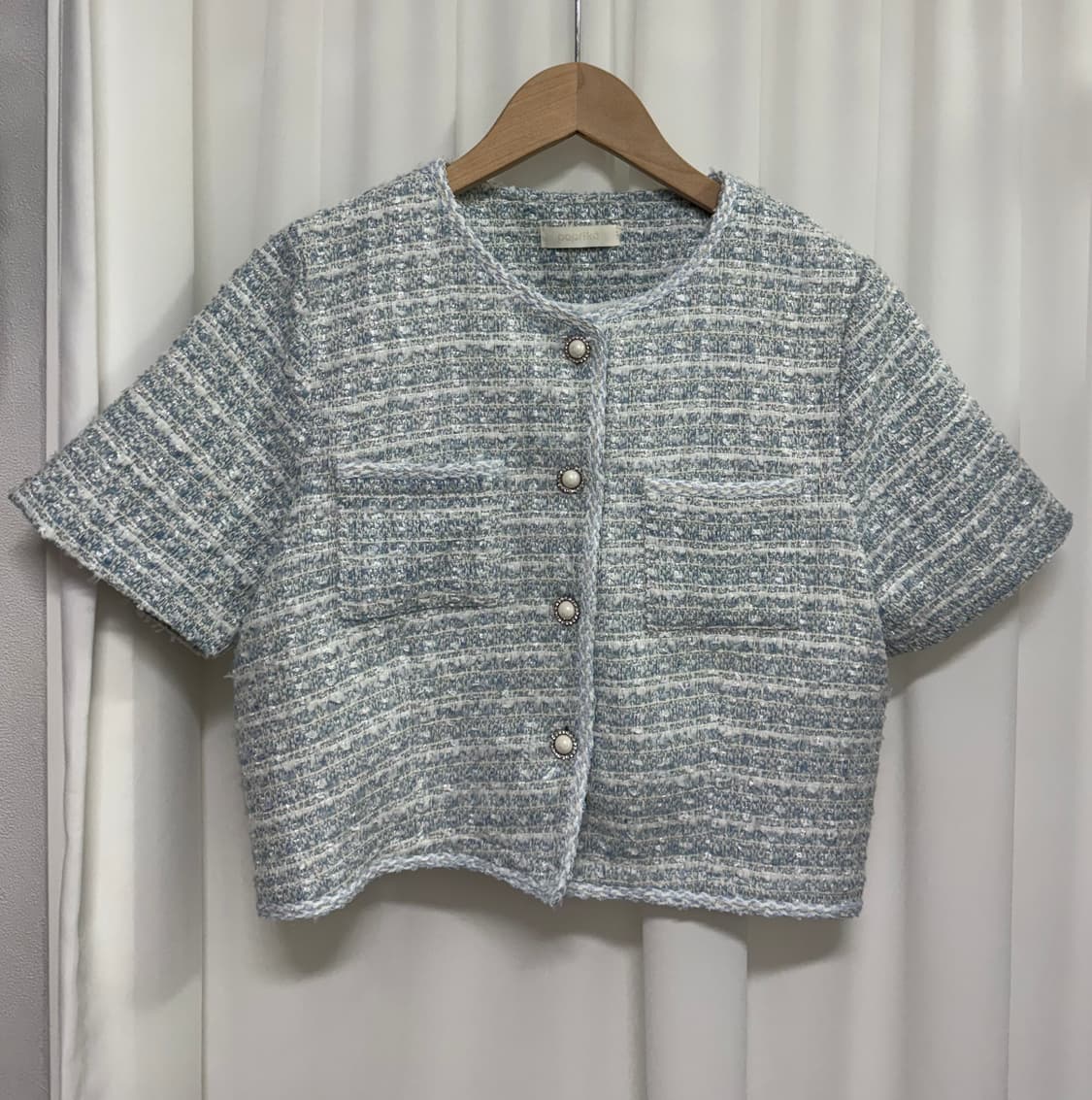 파프리카 반팔 트위드 자켓 상품이미지2