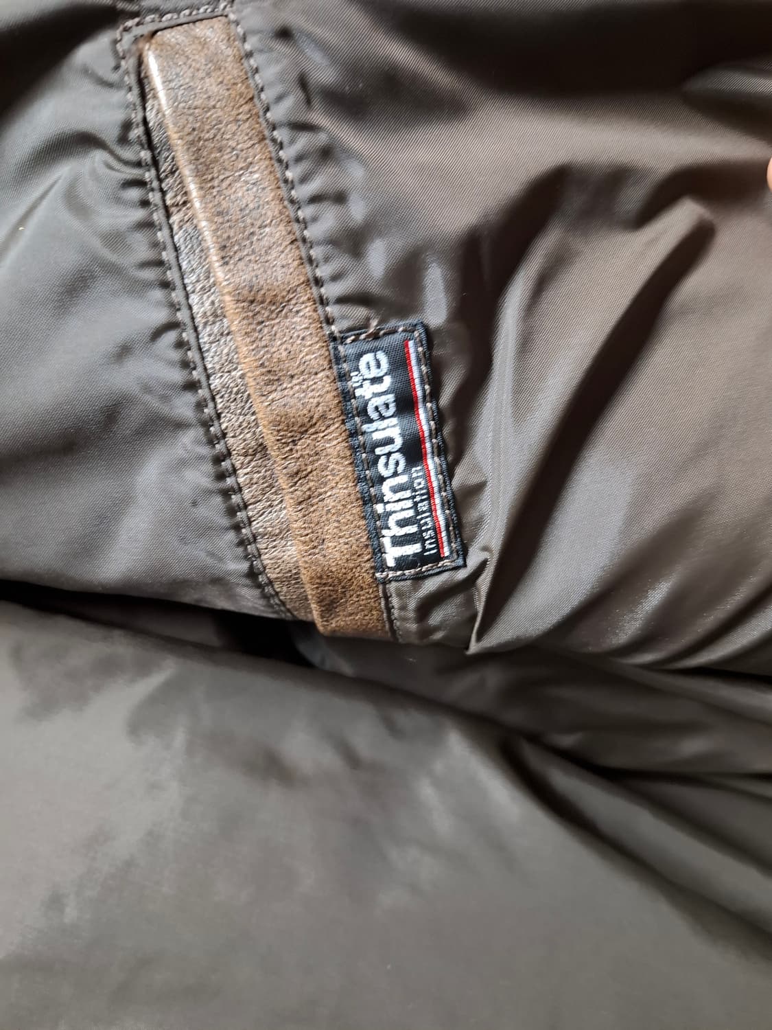 80s USA 엘엘빈 A2 자켓 브라운 고트스킨 40(100-105) 상품이미지7