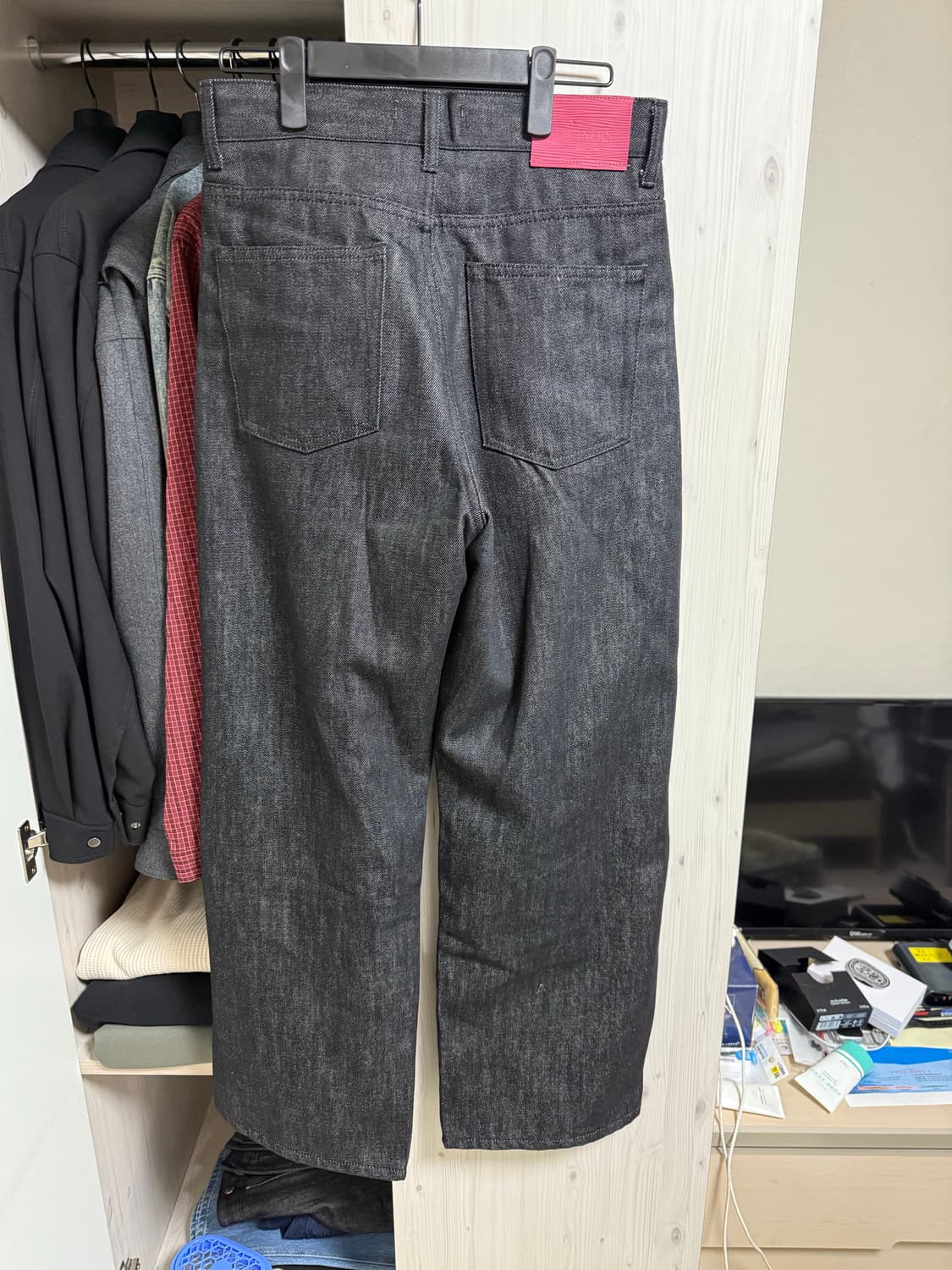 포트너스 투턱 와이드 데님팬츠 (s) 상품이미지2