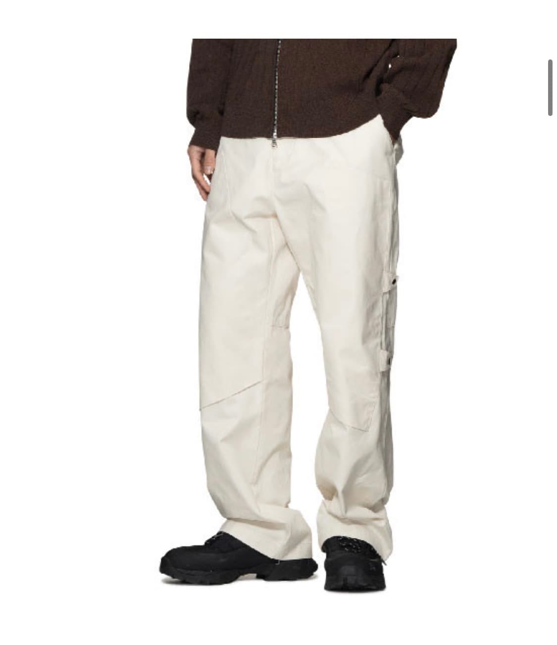 [L]프리커 더블니 카펜터 팬츠 화이트 freker 상품이미지1