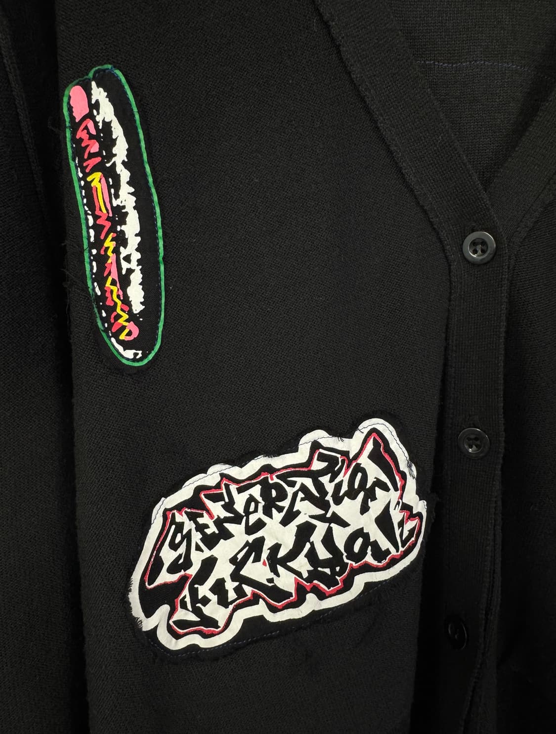 UNDERCOVER 언더커버 리버시블 패치 울 가디건 F 상품이미지5