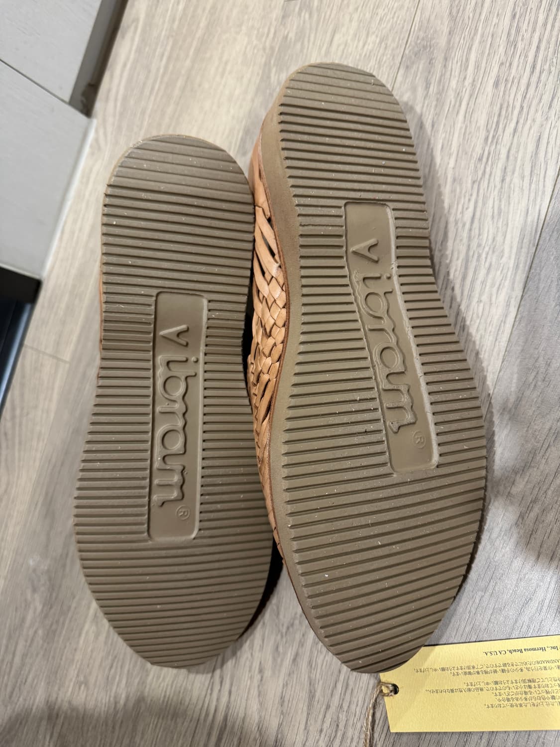 유케텐 알레한드로 내추럴 레더 우븐 샌들 상품이미지3