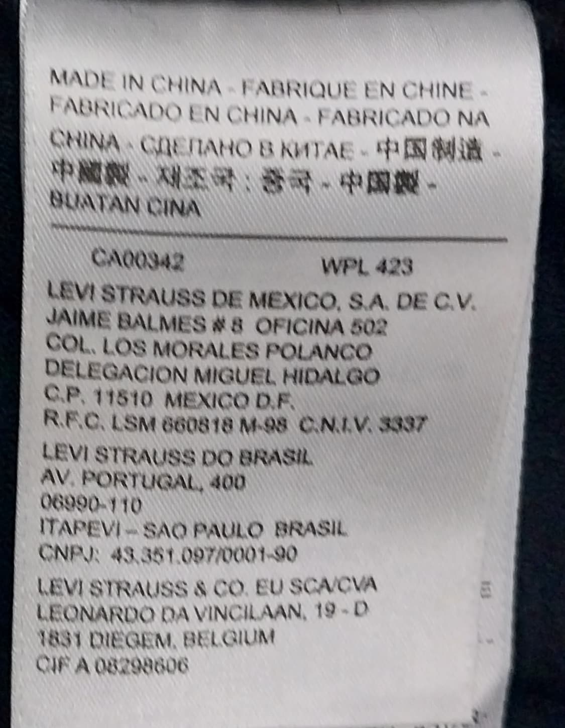 리바이스 울 블랜드 블루 체크 트러커 자켓 M 상품이미지6