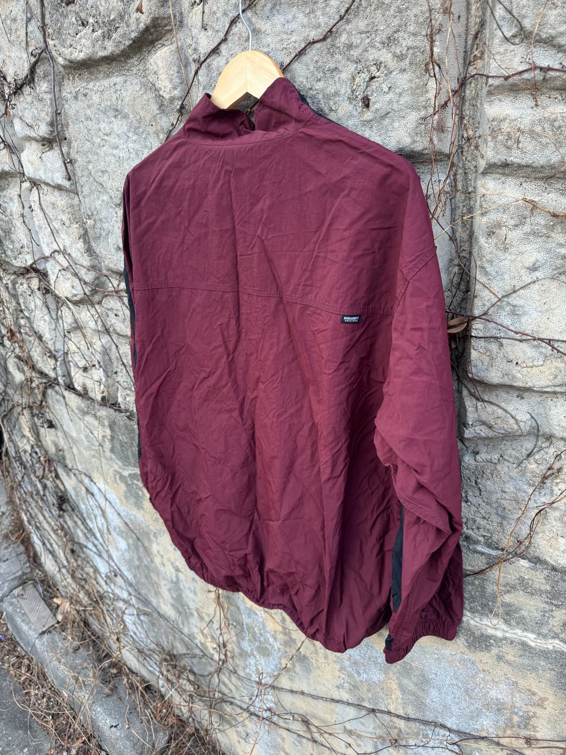 비에스래빗 스노우보드복 버건디 풀오버 아노락 자켓 상품이미지4