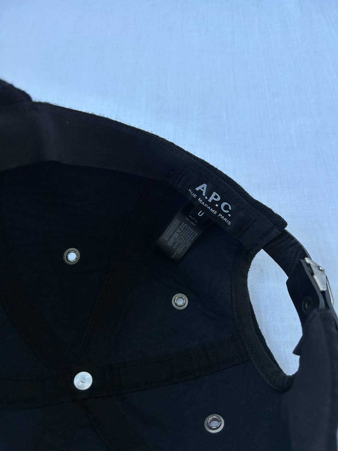 A.P.C. FELTED WOOL CAP BLACK 상품이미지3