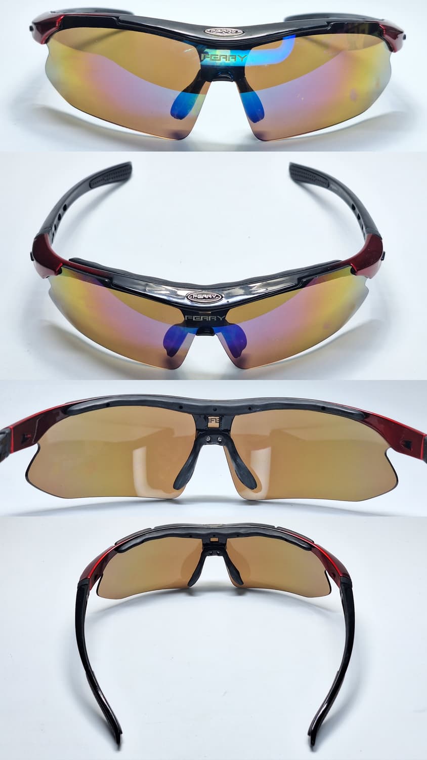 일본 수입 FERRY 스포츠 랩어라운드 선글라스/러닝 낚시 골프 사이클  상품이미지3