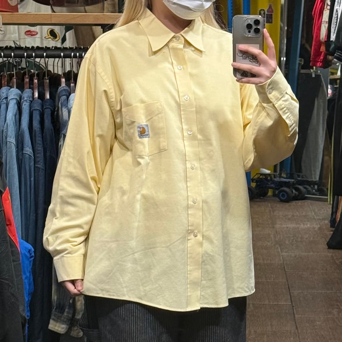 [HI] 칼하트 긴팔셔츠 옐로우  상품이미지3