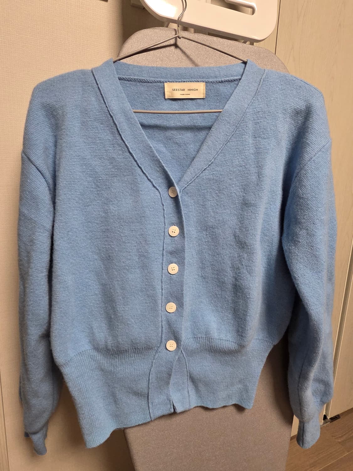 SEESTAR HIHIGH 하늘색 가디건 상품이미지1