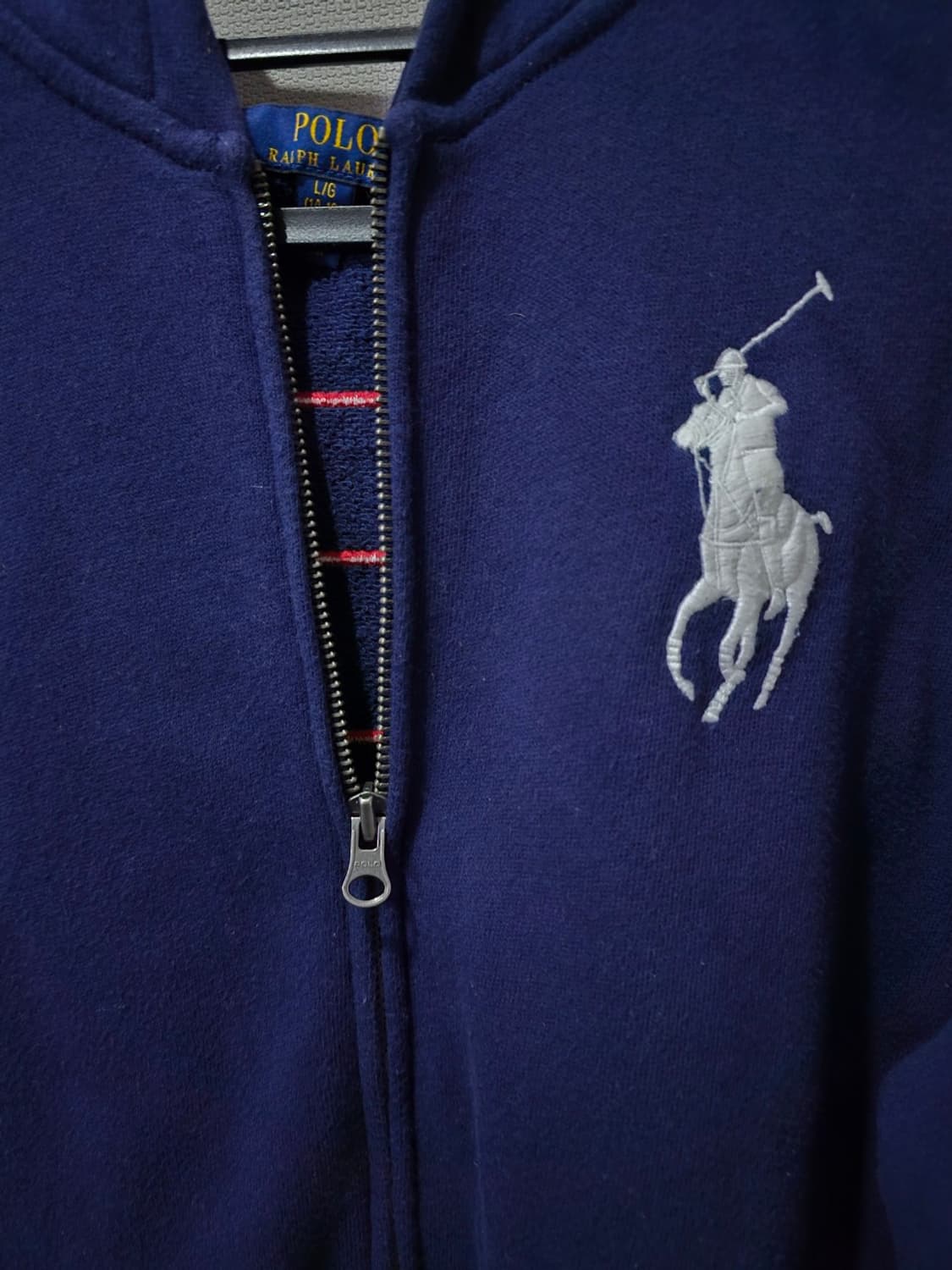 폴로 POLO 빅포니 성조기 후드집업 90 / S 상품이미지2
